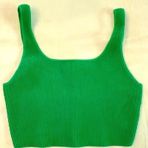 Babaton Green Crop Top - Size L